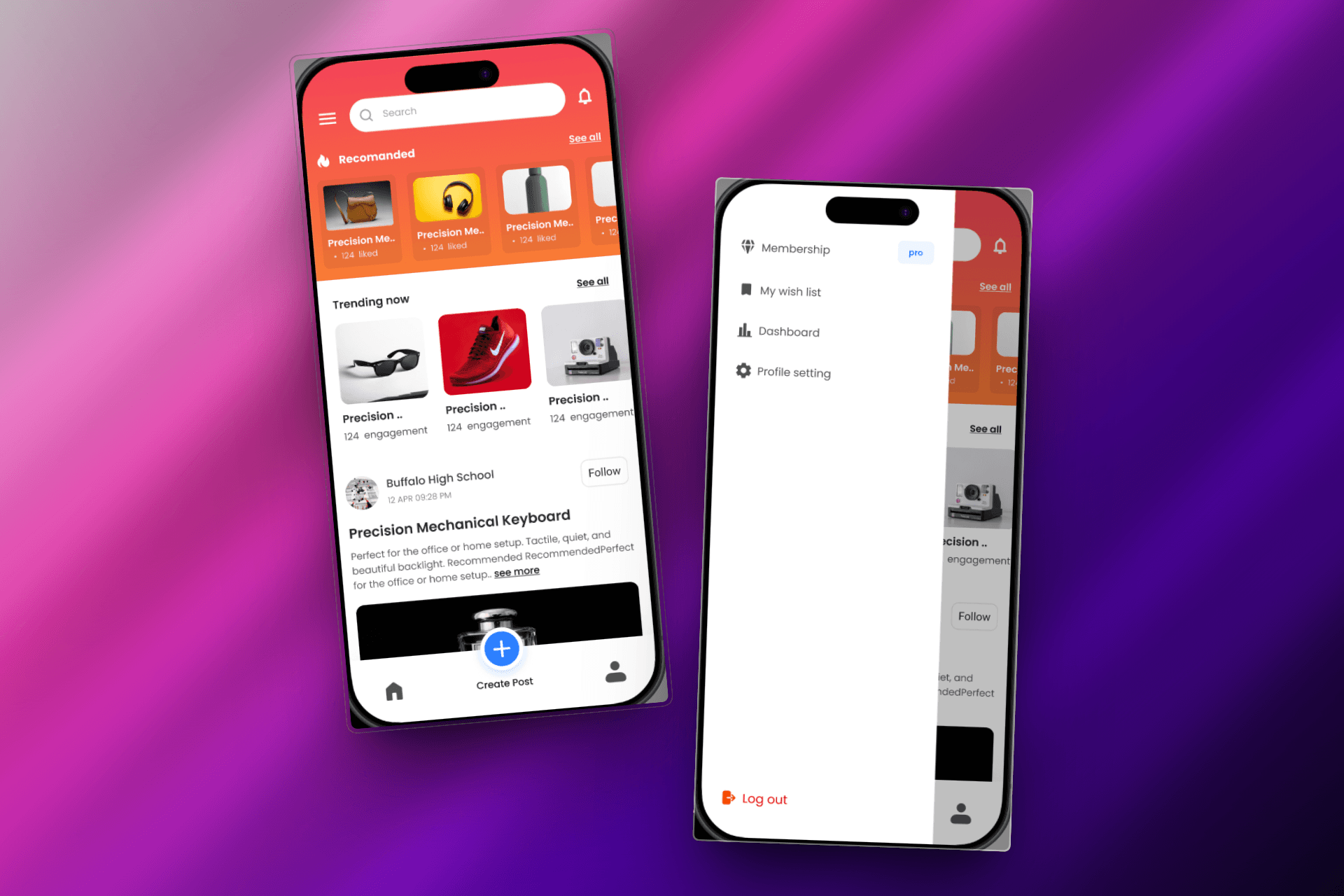 Gift Guru - A React native Social Media Platform App
