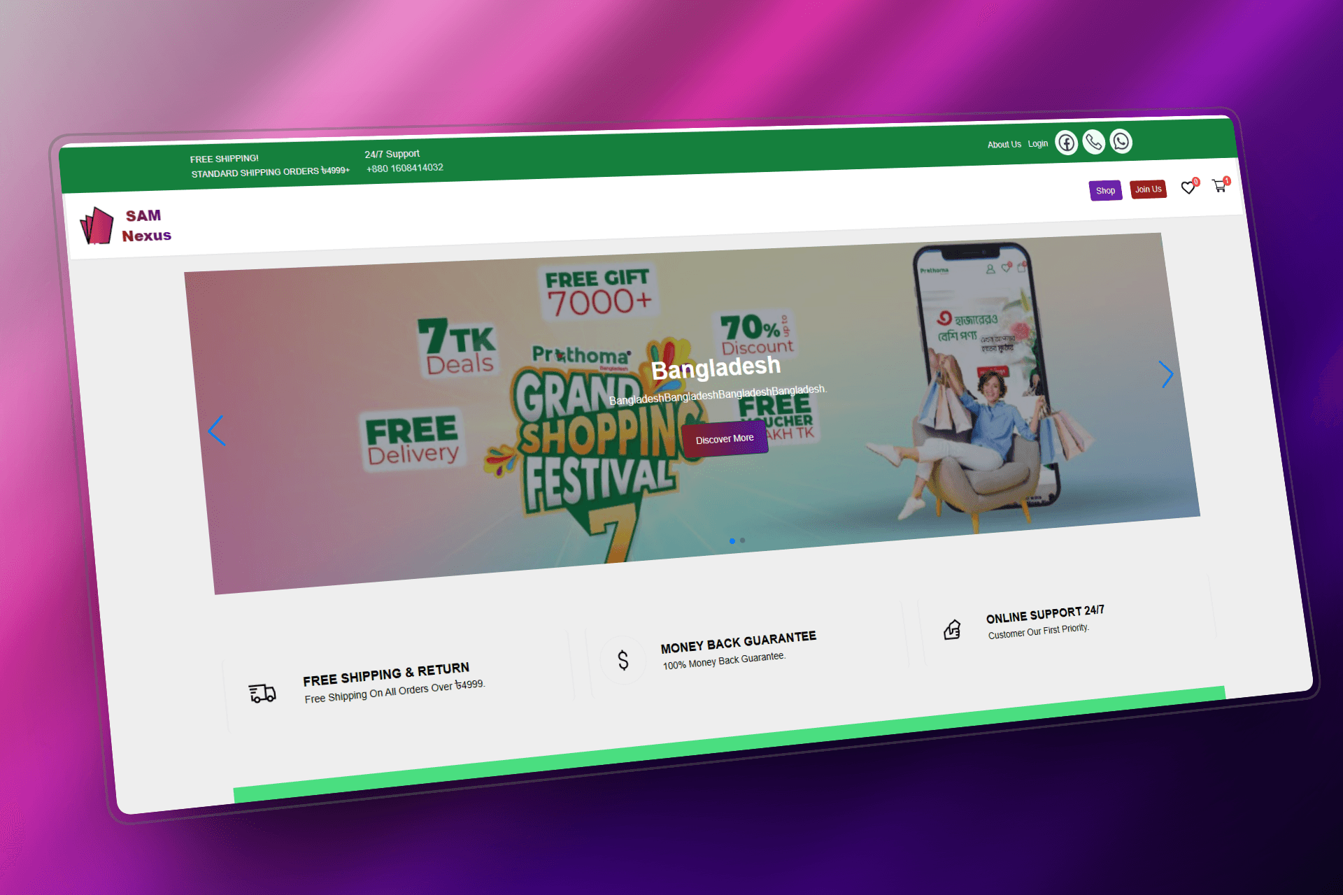 SamNexus | A multivendor e-commerce platform