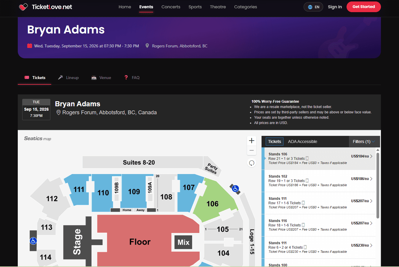 ticketlove - a ticket reselling platform using ticketnetworks api